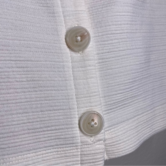 J. Crew Textured Button Front Square Neck Tank AN188 - Picture 6 of 8